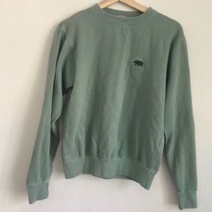 Brandy Melville Green Erica CA Bear Sweatshirt!